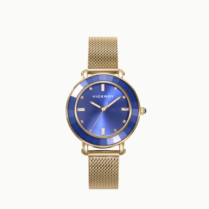 RELOJ ACERO IP DORADO BRAZALETE SRA VA