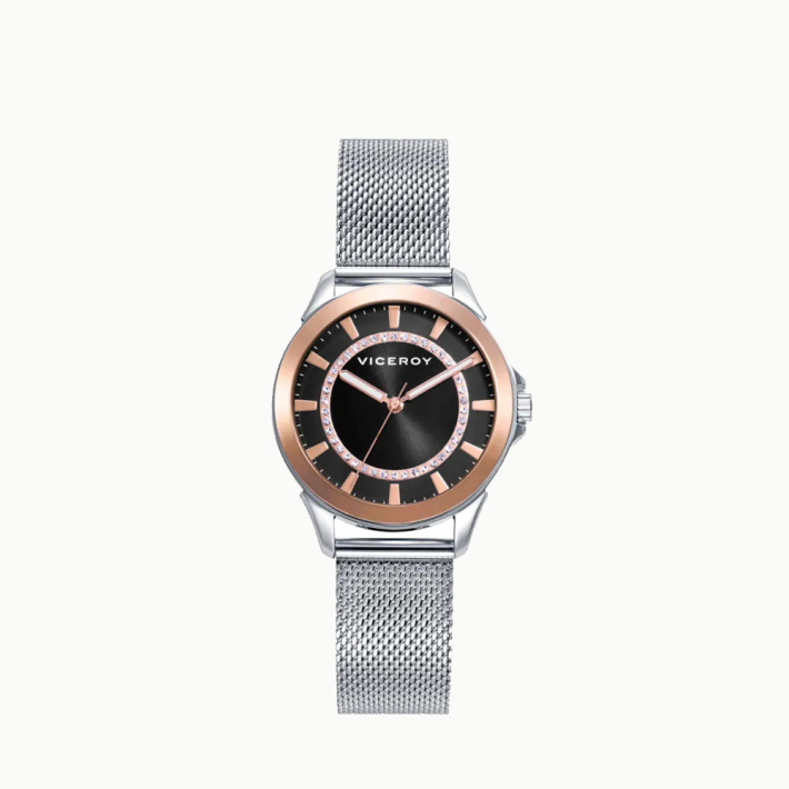 RELOJ ACERO IP ROSA BRAZALETE SRA VA