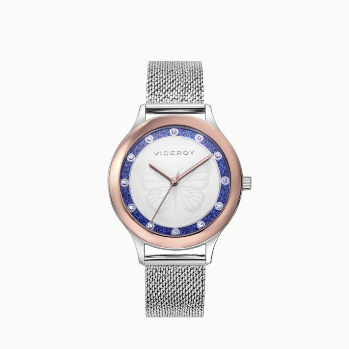 RELOJ ACERO IP ROSA BRAZALETE SRA VA