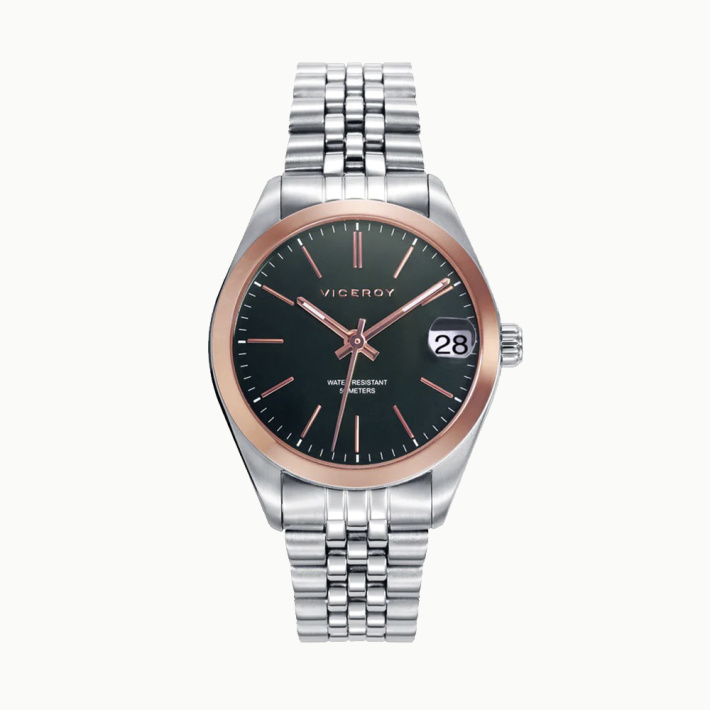 RELOJ ACERO IP ROSA BRAZALETE SRA VA