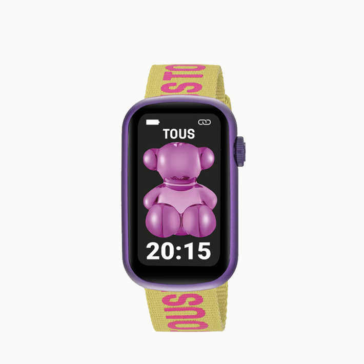 RELOJ TOUS T-BAND ALU LILA CORREAS ROSA / VERDE