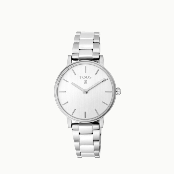 RELOJ TOUS ROND STRAIGHT SS ESF SILVER BRAZALETE