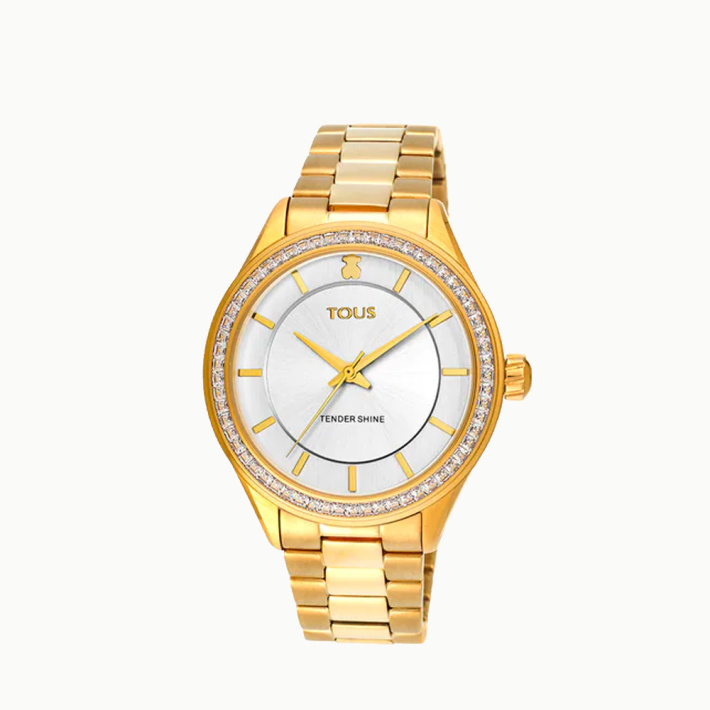 RELOJ TOUS TENDER SHINE IPG ESF PLATA PIEDRA BLANCA