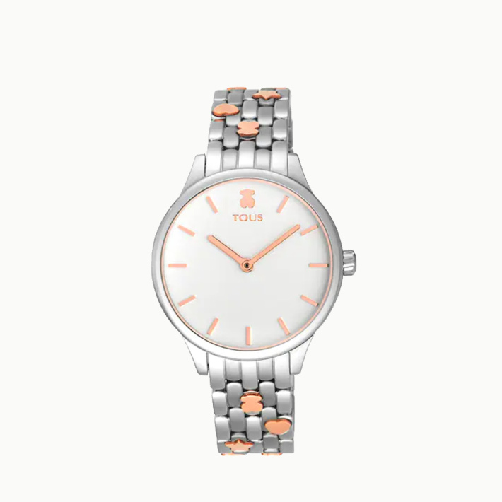 RELOJ TOUS MINI ICON SS/IPRG ESFERA WHITE BRAZALETE