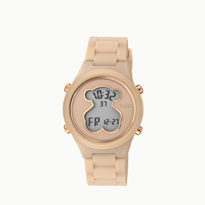 RELOJ TOUS D-BEAR TEEN PLASTIC ESF NUDE SILIC NUDE