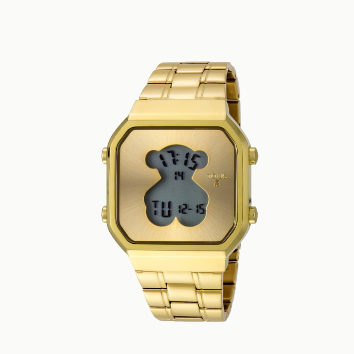 RELOJ TOUS D-BEAR SQ IPG DIG BRAZALETE ESF GOLD