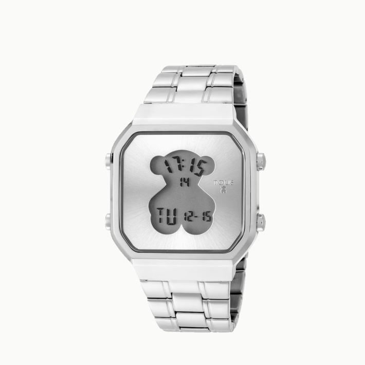 RELOJ TOUS D-BEAR SQ SS DIG BRAZALETE ESF ACERO