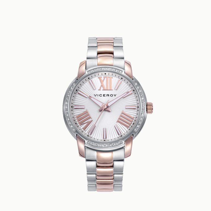 RELOJ ACERO IP ROSA BRAZALETE SRA VA