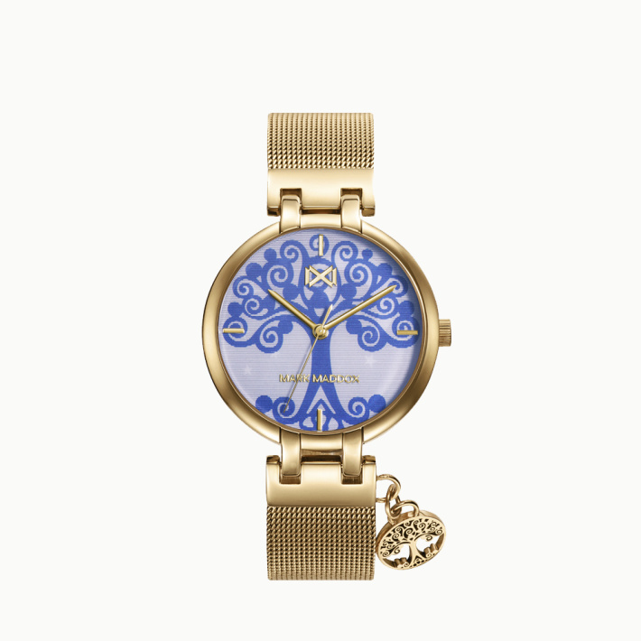 RELOJ ACERO IP DORADO BRAZALETE SRA MM