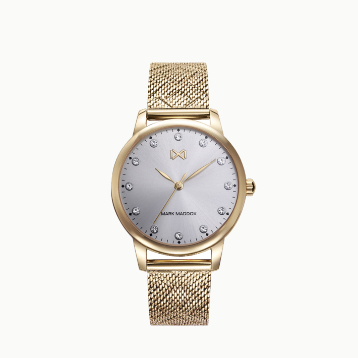 RELOJ ACERO IP DORADO BRAZALETE SRA MM