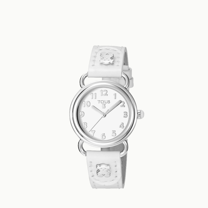 RELOJ TOUS BABY BEAR SS ESF BCA CORREA BLANCA