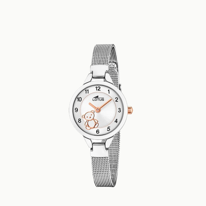 RELOJ LOTUS NIÑA ACE.ESF.PLATA.OSITO