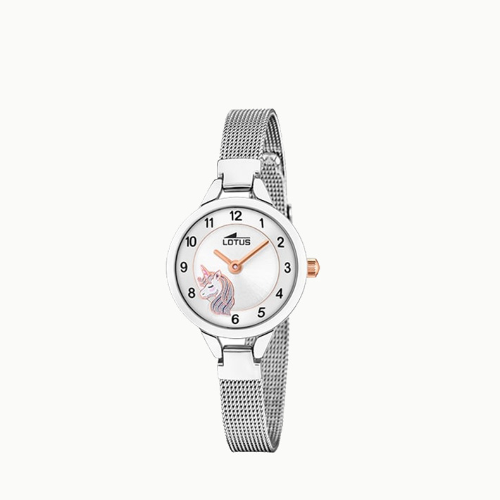 RELOJ LOTUS NIÑA ACE.ESF.PLATA.UNICORNIO