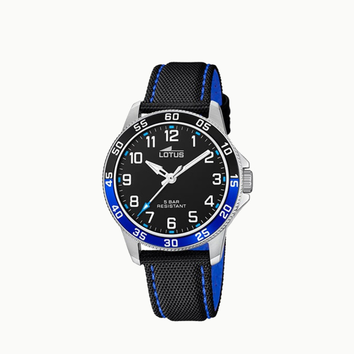 RELOJ LOTUS KDT.ACE.COR.ESF.NEGRO.AZ