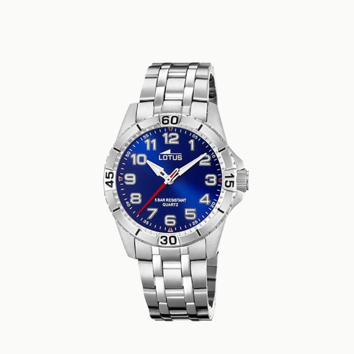 RELOJ LOTUS NIÑO ACE.ESF.AZUL.