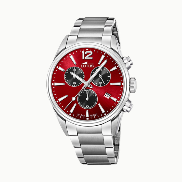 RELOJ LOTUS CAB.CRONO ACE.ESF.ROJO.